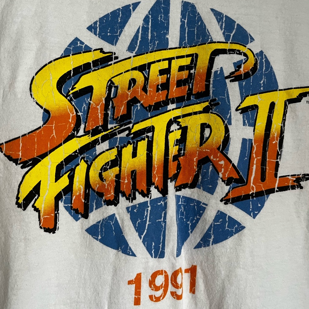 Vintage 1991 Street Fighter 2 Video Game Shirt Size Medium - Picture 2 of 6